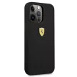 Ferrari FESSIHCP13XBK Silicone iPhone 13 Pro Max 6.7", hátlap, tok, fekete