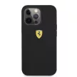 Ferrari FESSIHMP13LBK Silicone Magsafe iPhone 13/13 Pro 6.1", hátlap, tok, fekete