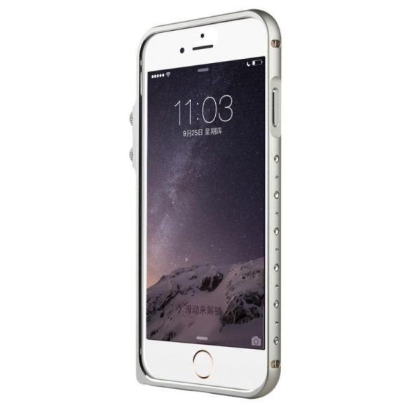 Baseus Eternal Series iPhone 6 alumínium bumper, ezüst