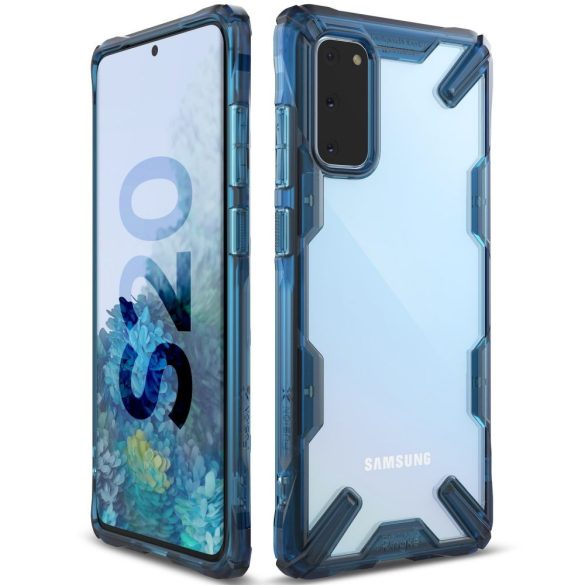 Ringke Fusion X Samsung Galaxy S20 hátlap, tok, kék