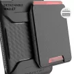 GHOSTEK Samsung Galaxy S21 Plus Exec 4 Magnetic Wallet ütésálló hátlap tok, kártyatartóval, fekete