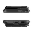 GHOSTEK Samsung Galaxy S21 Plus Exec 4 Magnetic Wallet ütésálló hátlap tok, kártyatartóval, fekete
