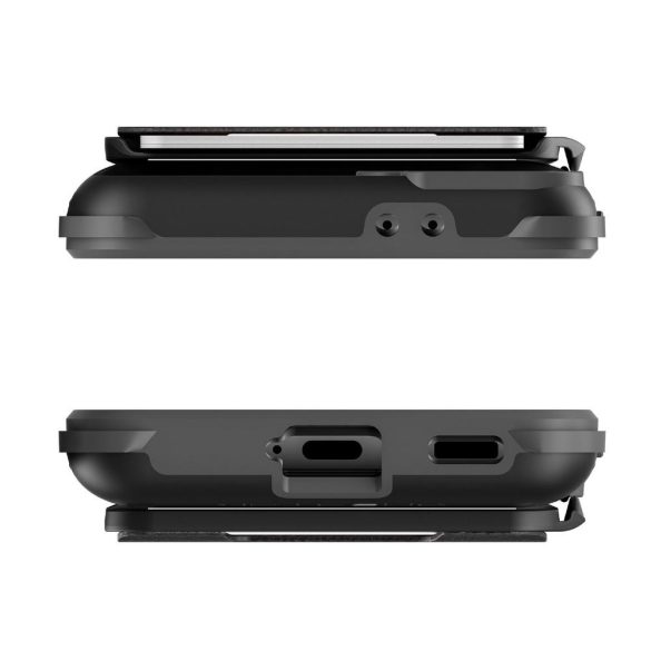 GHOSTEK Samsung Galaxy S21 Plus Exec 4 Magnetic Wallet ütésálló hátlap tok, kártyatartóval, fekete