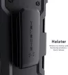 GHOSTEK Samsung Galaxy A02s Iron Armor 3 övre csatolható, ütésálló hátlap, tok, fekete