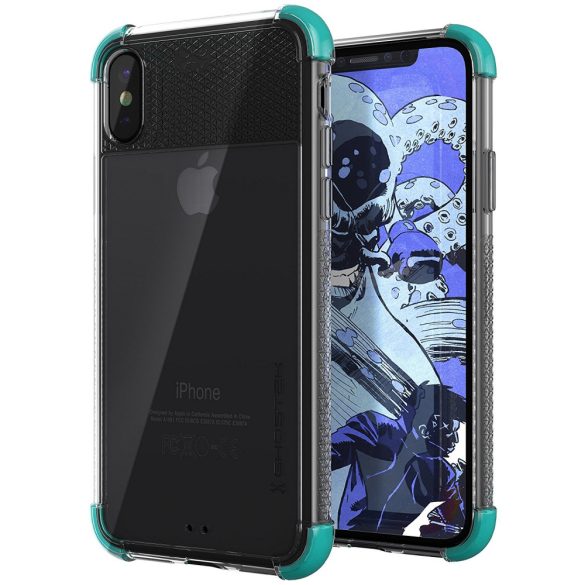 GHOSTEK iPhone X/Xs Covert 2 ütésálló hátlap, tok, mentazöld