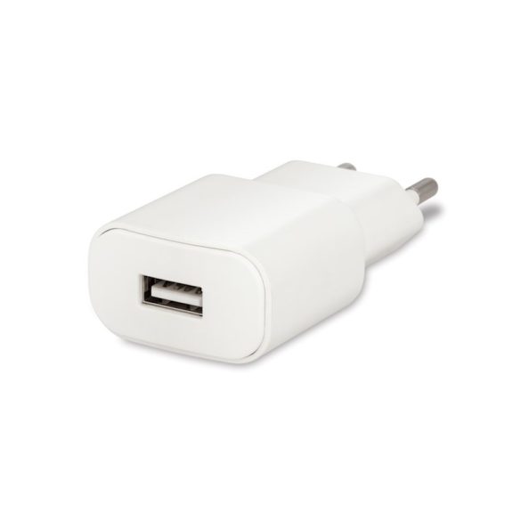 Forever TC-01 hálózati töltő adapter, 1 USB-A, 2A + iPhone lightning kábel, fehér