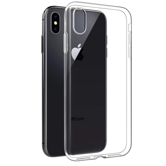 iPhone Xs Max Extra Slim 0.3mm szilikon hátlap, tok, átlátszó