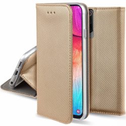   Smart Magnet Samsung Galaxy J4 Plus (2018) oldalra nyíló tok, arany