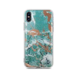   Marmur case Samsung Galaxy A6 (2018) márvány mintás hátlap, tok, zöld