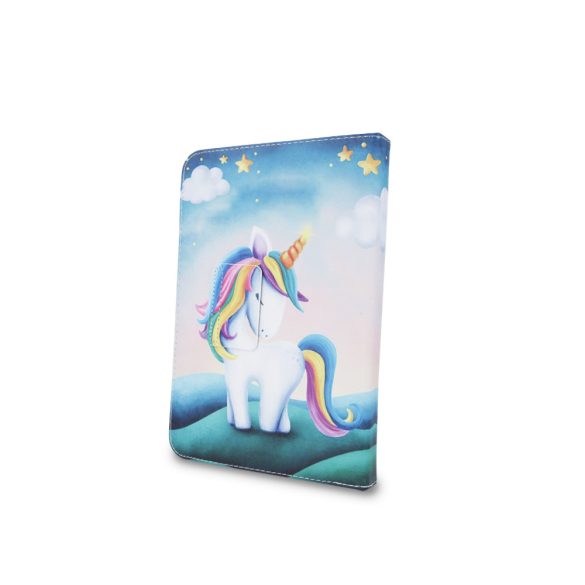 Unicorn univerzális flip tok 9-10 colos tablethez, mintás, színes