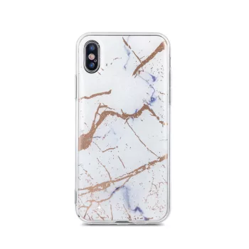  Marmur Case Samsung Galaxy S10e márvány mintás hátlap, tok, fehér