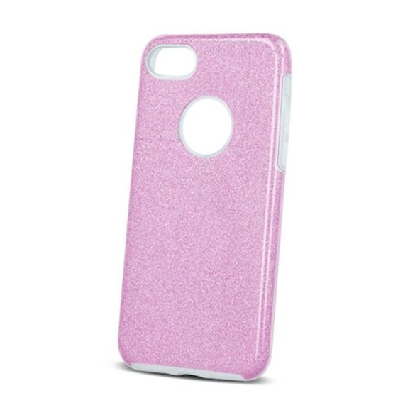 Glitter 3in1 Case Samsung Galaxy A10 hátlap, tok, rózsaszín
