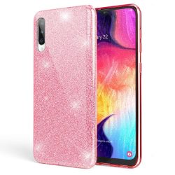Glitter Case Samsung Galaxy A30 hátlap, tok, rózsaszín