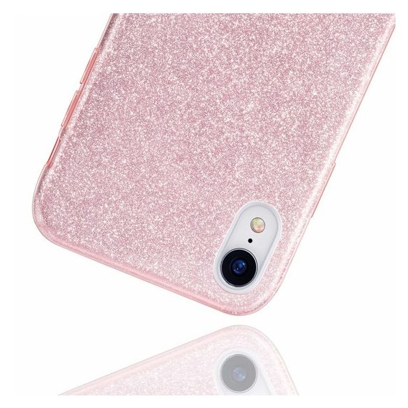 Glitter Case Samsung Galaxy A30 hátlap, tok, rózsaszín