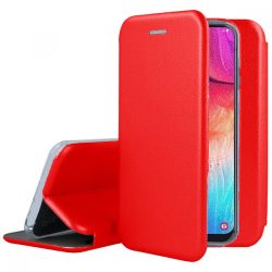   Smart Diva Samsung Galaxy J6 Plus (2018) oldalra nyíló tok, piros