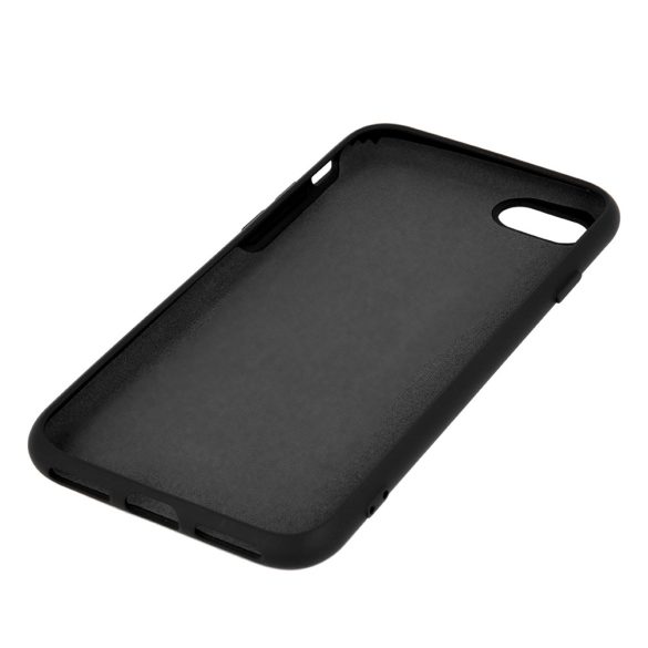 Silicone Case iPhone 7/8/SE (2020/2022) szilikon hátlap, tok, fekete