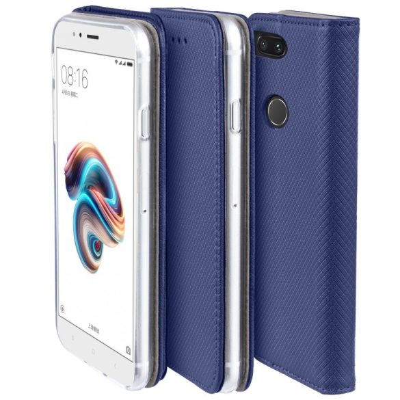 Smart Magnet Xiaomi Redmi Note 8 Pro oldalra nyíló tok, kék