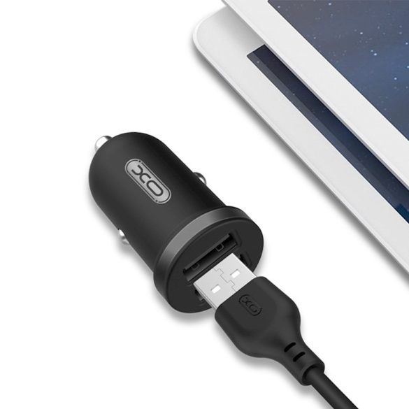 XO CC18 Car Charger autós szivargyújtó töltő, 2XUSB-A, 2.1A, fekete