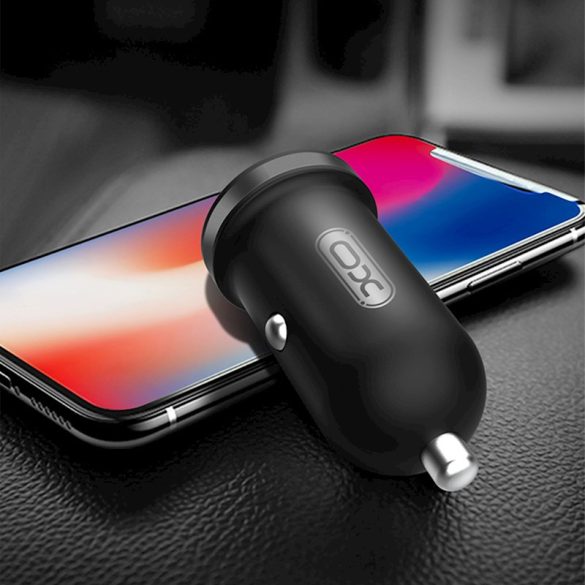 XO CC18 Car Charger autós szivargyújtó töltő, 2XUSB-A, 2.1A, fekete