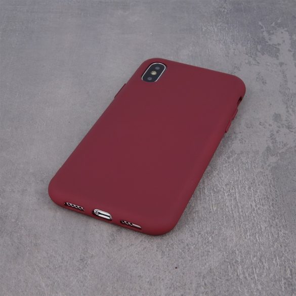 Silicone Case Huawei P20 Lite szilikon hátlap, tok, bordó