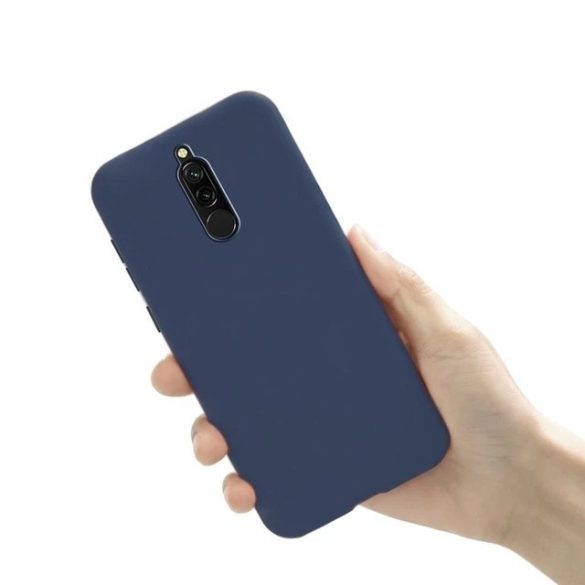 Xiaomi Redmi 8 Matt TPU szilikon tok, sötétkék