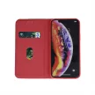 Smart Senso iPhone 11 Pro Max oldalra nyíló tok, piros