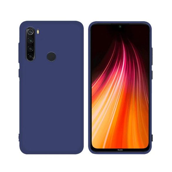 Xiaomi Redmi Note 8T Soft Matt TPU szilikon hátlap, tok, sötétkék