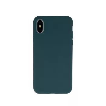   Samsung Galaxy S10 Lite/A91 Matt TPU szilikon hátlap, tok, sötét zöld