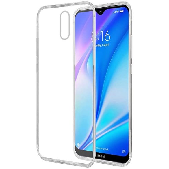 Xiaomi Redmi 8A Super Slim 0.5mm szilikon hátlap, tok, átlátszó