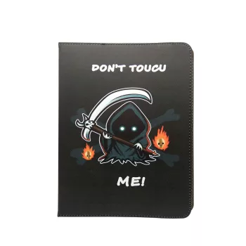   Don't touch me! univerzális flip tok 7-8 colos tablethez, mintás
