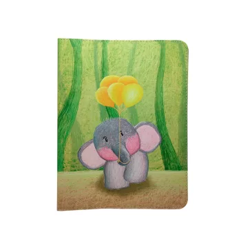   Elephant univerzális flip tok 9-10 colos tablethez, mintás, színes