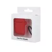 Airpods 1/2 szilikon tok karabiner, piros