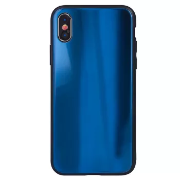 Aurora Glass Samsung Galaxy A41 hátlap, tok, sötétkék
