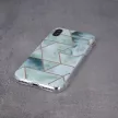Geometric Marmur Case Samsung Galaxy A21s hátlap, tok, zöld