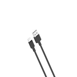 XO NB103 USB/Lightning kábel, 2.4A, 1m, fekete