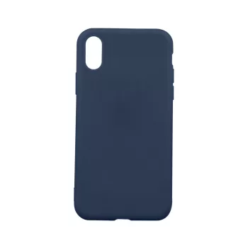   Samsung Galaxy A12/M12 Matt TPU szilikon hátlap, tok, sötétkék