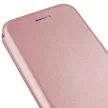 Smart Diva Samsung Galaxy A12 oldalra nyíló tok, rozé arany