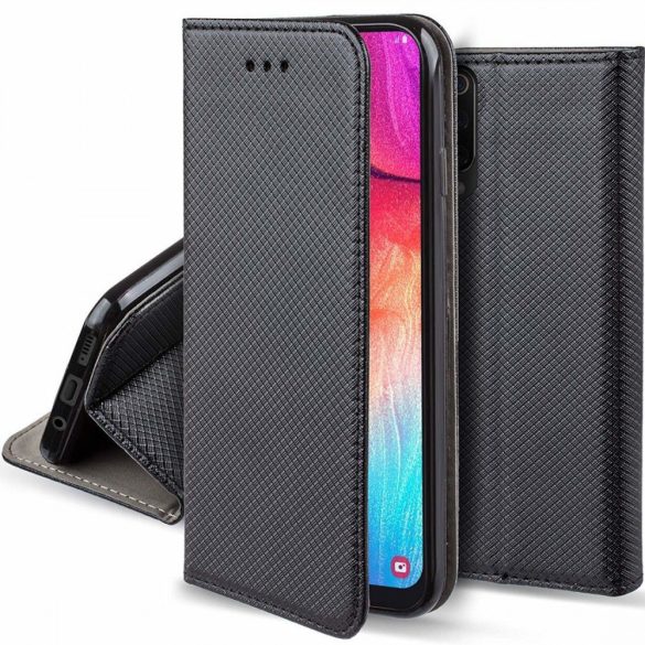 Smart Magnet Xiaomi Redmi 9T/9 Power/Note 9 4G/Poco M3 oldalra nyíló tok, fekete