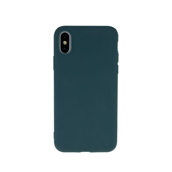 Samsung Galaxy Xiaomi Redmi Note 10/Note 10S Matt TPU szilikon hátlap, tok, sötétzöld