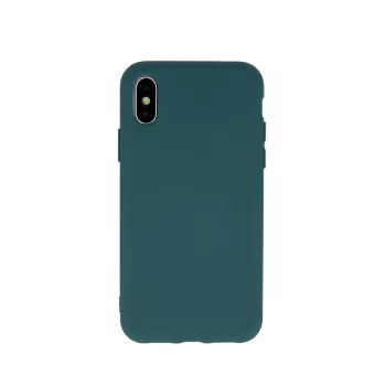   Silicone Case Samsung Galaxy A52 4G/A52 5G/A52s 5G hátlap, tok, sötétzöld