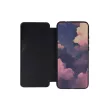 Eco Leather View Case 2 Samsung Galaxy A12/M12 oldalra nyíló tok, fekete