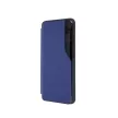 Eco Leather View Case 2 Samsung Galaxy A12/M12 oldalra nyíló tok, sötétkék