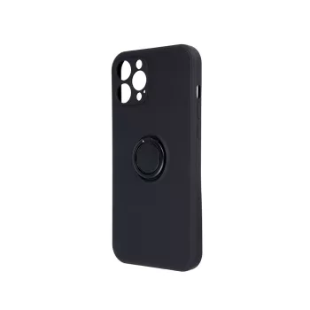 Finger Grip Samsung Galaxy A12/M12 hátlap, tok, fekete