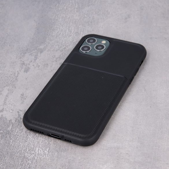 Elegance Case Samsung Galaxy A12/M12 hátlap, tok, fekete