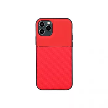 Elegance Case Samsung Galaxy A12/M12 hátlap, tok, piros