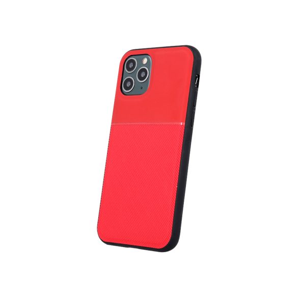 Elegance Case Samsung Galaxy A12/M12 hátlap, tok, piros