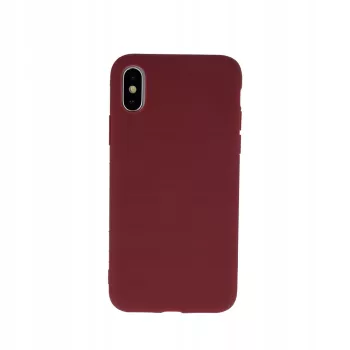 Samsung Galaxy A22 4G Matt TPU szilikon hátlap, tok, bordó