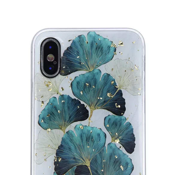 Gold Glam Leaves Case Xiaomi Redmi 9T/9 Power/Poco M3 hátlap, tok, színes