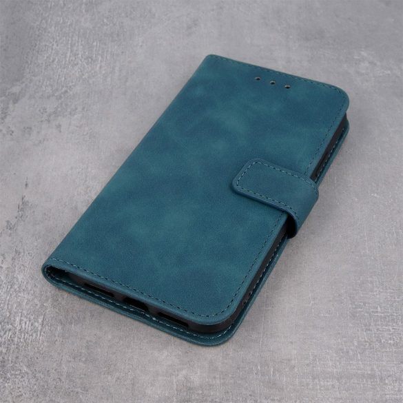 Smart Velvet Xiaomi Redmi 9A/9AT/9i oldalra nyíló tok, sötétzöld