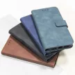 Smart Velvet iPhone 13 Pro oldalra nyíló tok, sötétkék